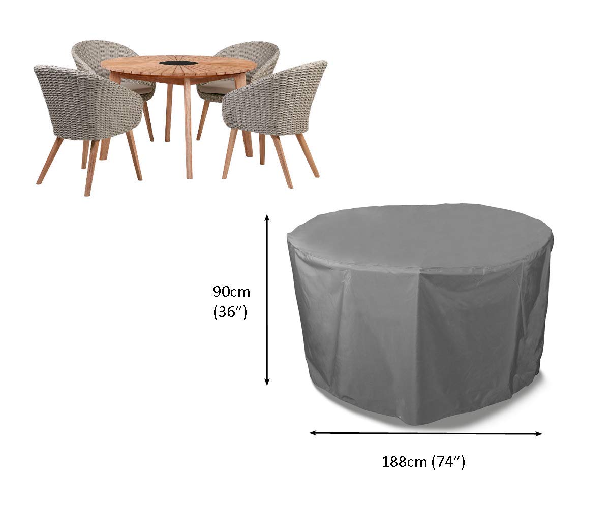 Bosmere Protector 6000 | Housse Rectangulaire Pour Table De Jardin Chaises | L 215 Cm