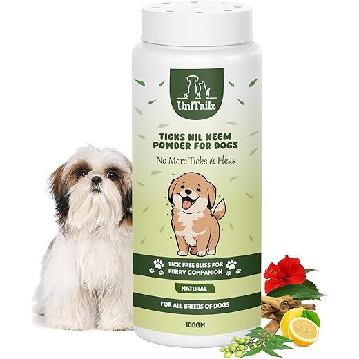 Flea & Ticks Neem Dog Powder 100gm