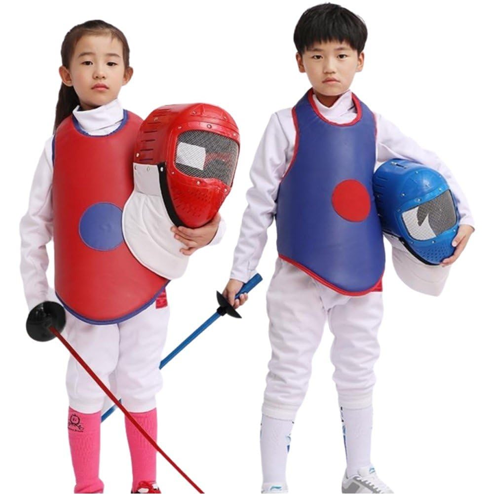 Fechtweste, Fechtschutzanzug, Fechttrainingskleidung, Ärmellos, Für Kinder, Brustschutz, Fechtausrüstung