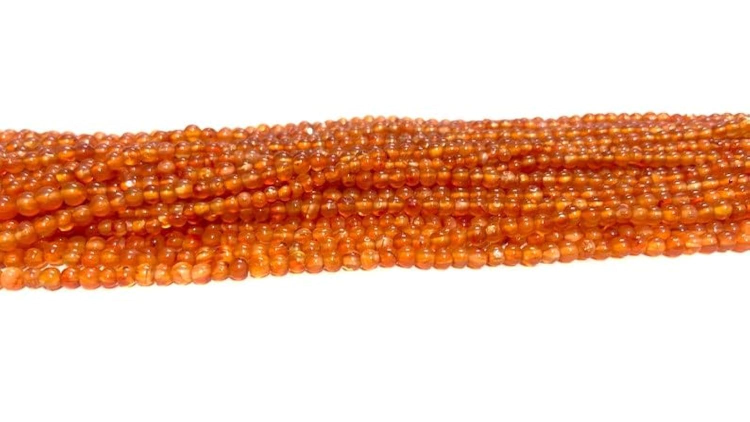 Perles de cornaline naturelle de 3 mm pour créer un bijou personnalisé à offrir en cadeau
