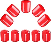 Vista 8 de Aopin Cubierta de tapa de extremo redondo de goma de 5/8 pulgadas (0.630 in), protectores de rosca de PVC flexible de tubería de tubería protectora