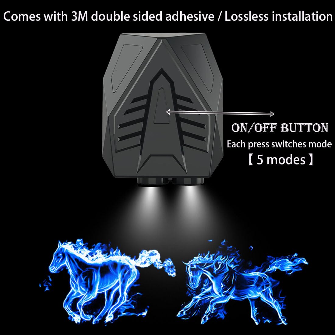 Auto Welkom Deur Licht voor Dacia Duster II 2018-2023 Deur Licht Projector HD Geen Fade Projector Ghost Shadow Lights Instapverlichting Auto Accessoires,B USB charging version