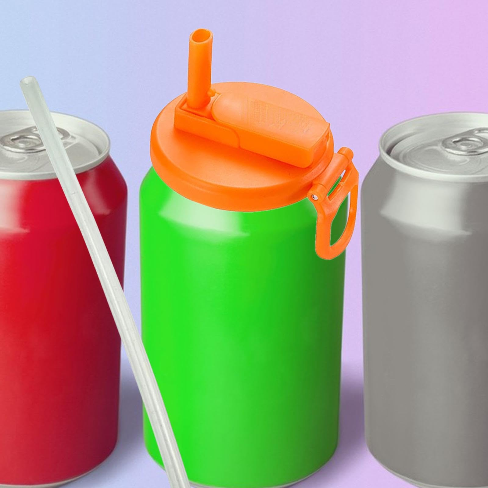 ☆yusa☆ページ　リメイク缶　ローヤル缶　蓋付き横型 Amazon｜Yajuyi ストロー付きソーダ缶蓋 飲料缶蓋 押して密封