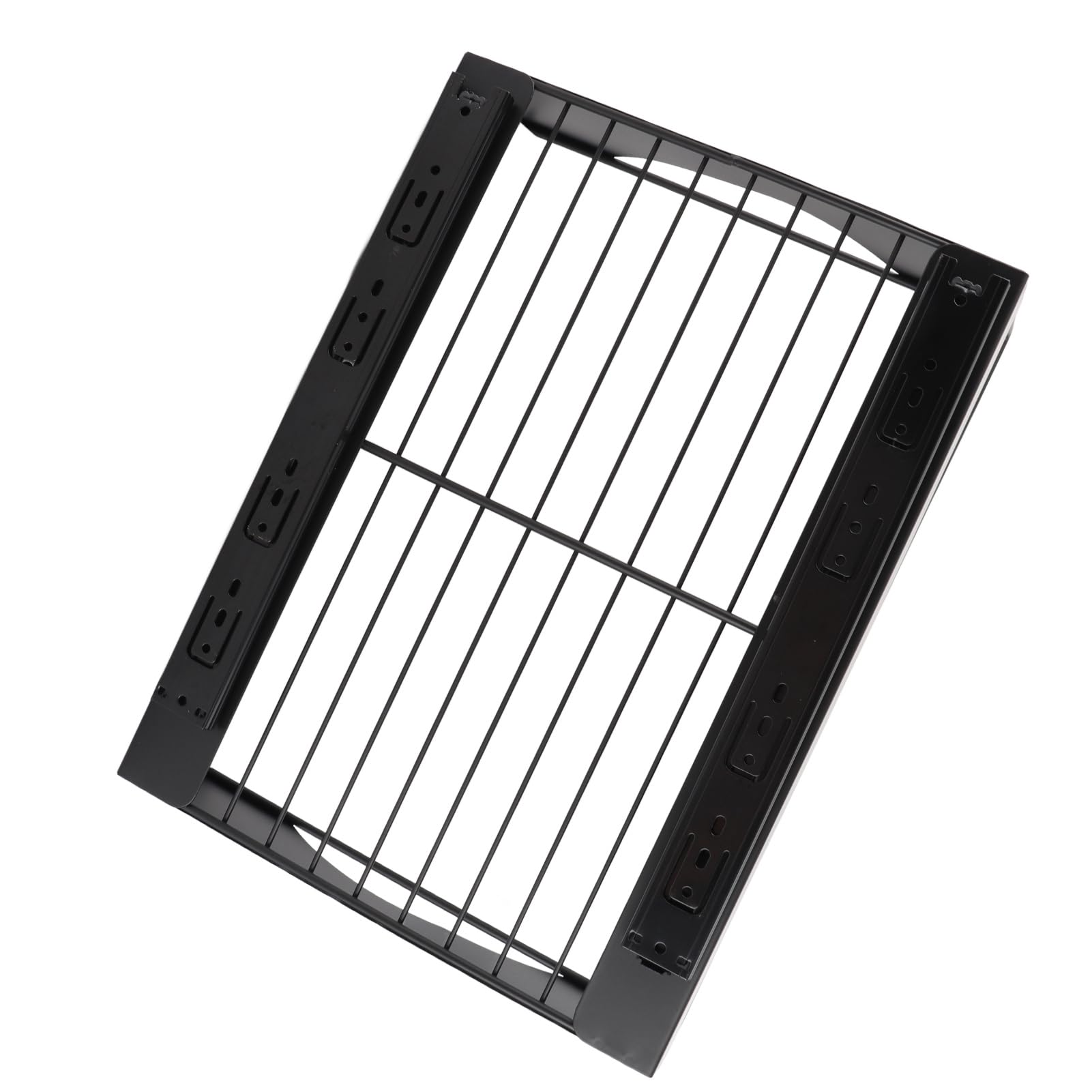 Wyciągnij Organizator szaf | Gładka ślizgowa szuflada do spiżarni/łazienki/garderoby | Stal węglowa pod szelfem do magazynowania (Black)