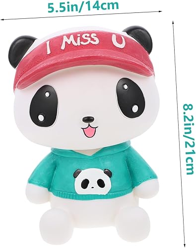Miniatura 4 de BRIGHTFUFU 1pc Piggy Bank for Resin Desktop Adornment Cartoon Saving Pot Kids Piggy Bank Resin Piggy Bank Cute Saving Pot Kid Piggy Bank Panda Piggy