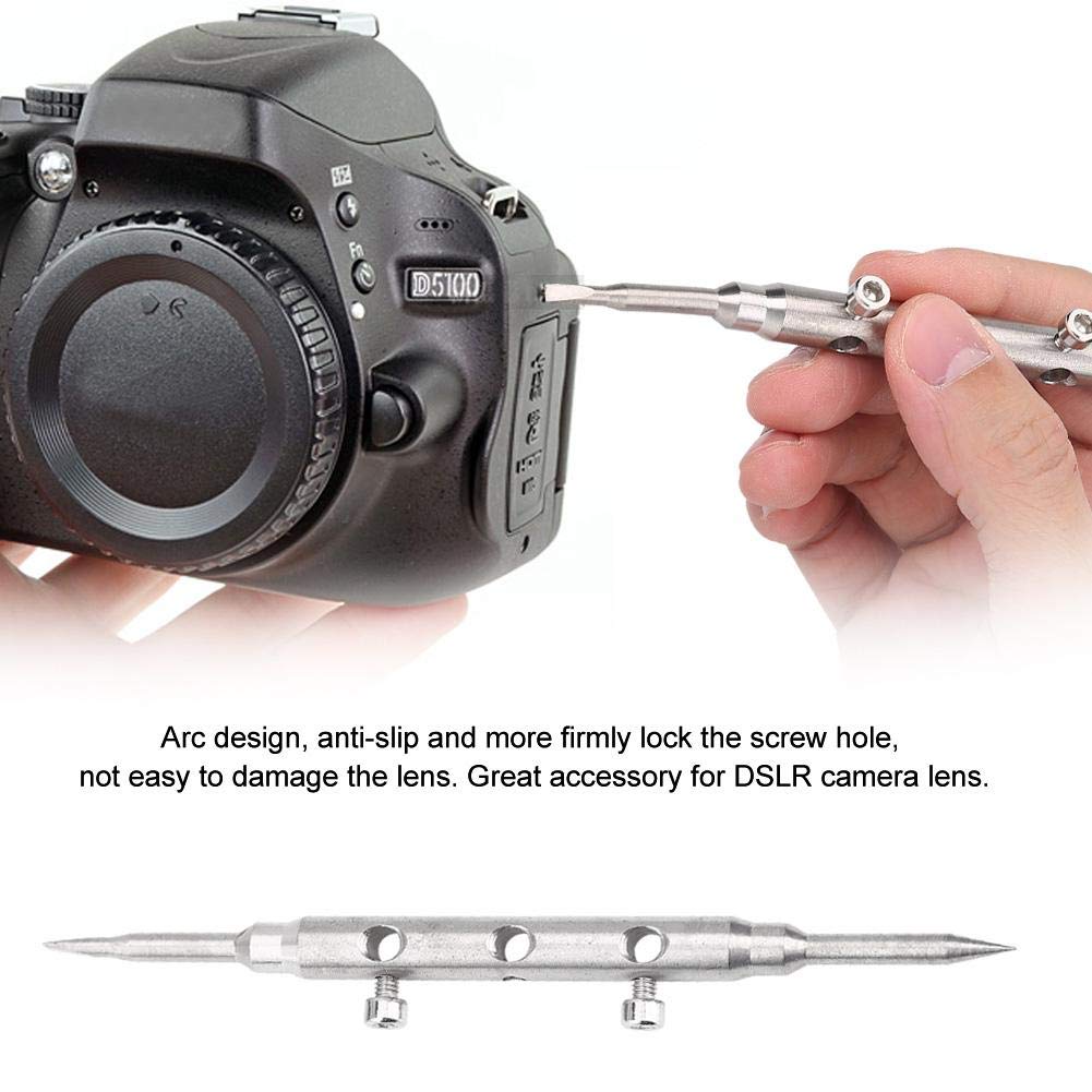 DEWIN Objektivschlüssel, Edelstahl Lens Spanner Camera Professionelle Werkzeuge zur Reparatur von Schraubenschlüsseln für DSLR Kameraobjektive
