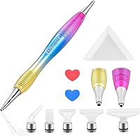 Vista 10 de Kits de bolígrafos de pintura de arte de diamantes de metal Benote, herramientas de bolígrafo de diamante con punta roscada, ergonómico, cuadrado
