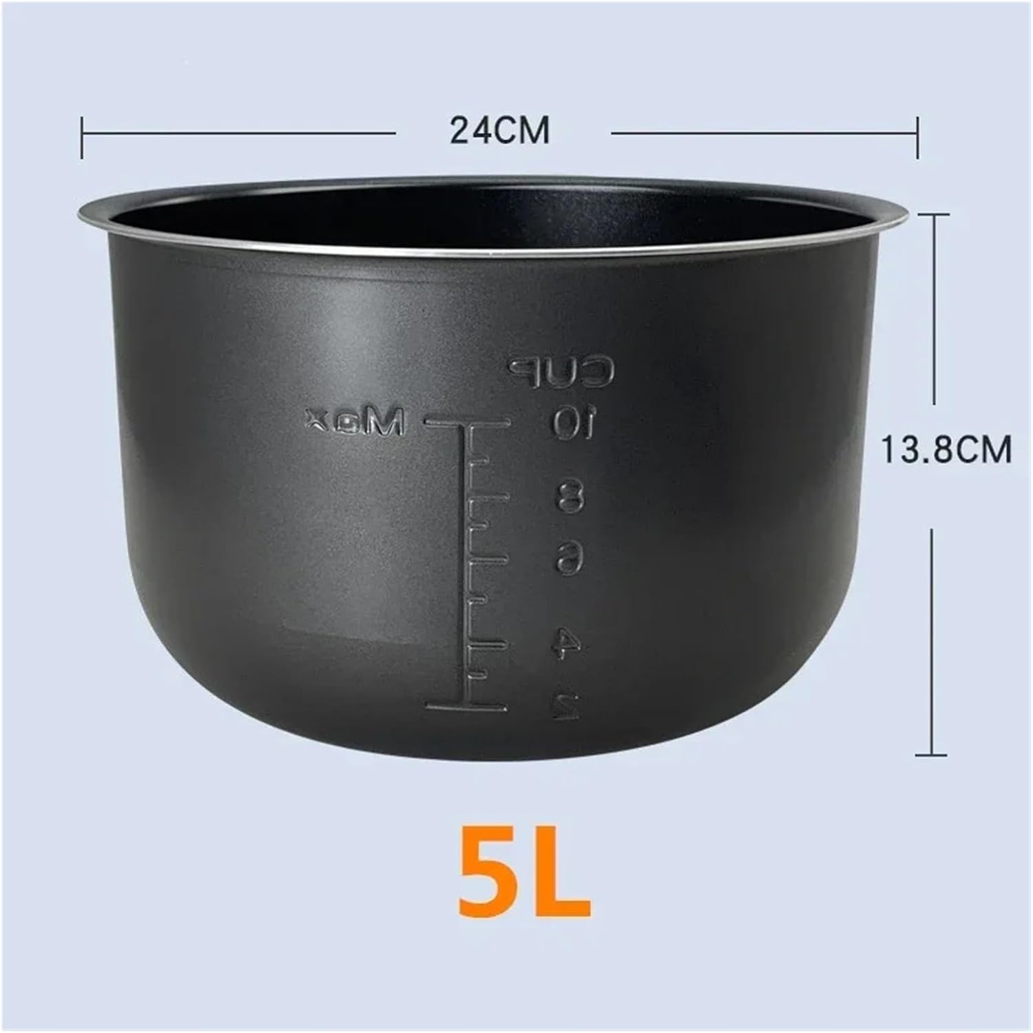 Pressure Cooker Liner 5L Non-stick Rice Pot Gall Black Inner Accessories Parts Cooking Suit,Compatible For Midea
