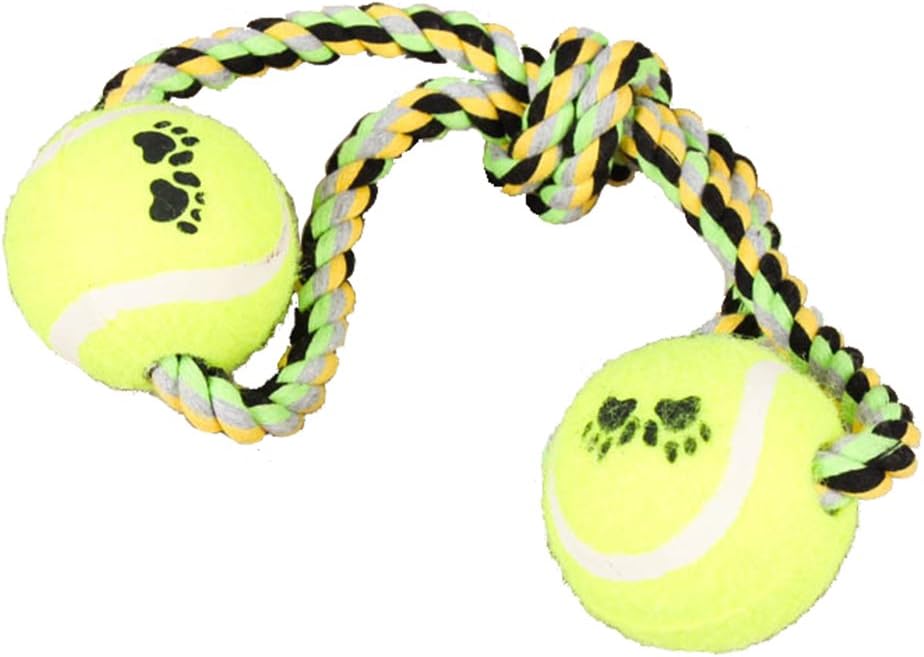 SUPERCB Dog Cat Pet Toy Rope Chew Teeth Clean Kont Ball Animal 7 Pair Set