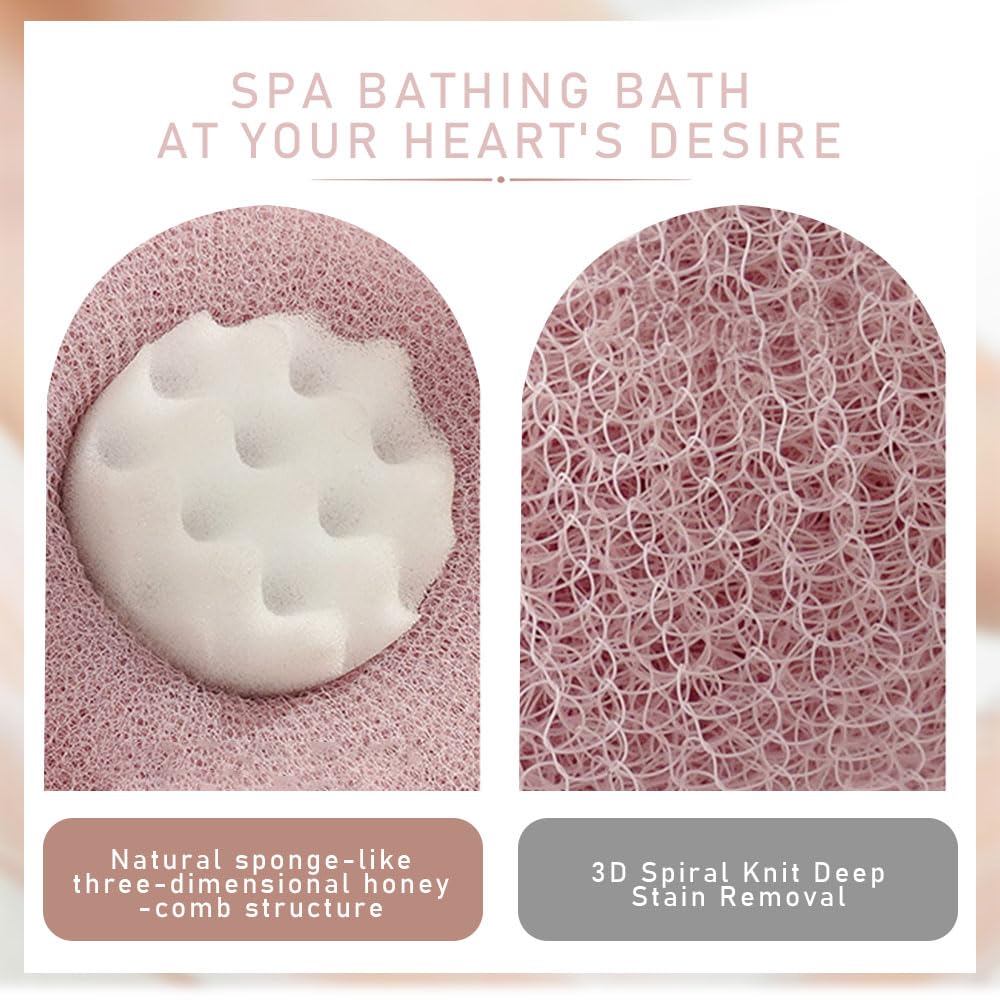 Bola de baño con ventosa de girasol súper suave, esponja de baño corporal exfoliante 3D para adultos y niños, mujeres y hombres, esponja de malla agradable a la piel, cepillo de limpieza de ducha