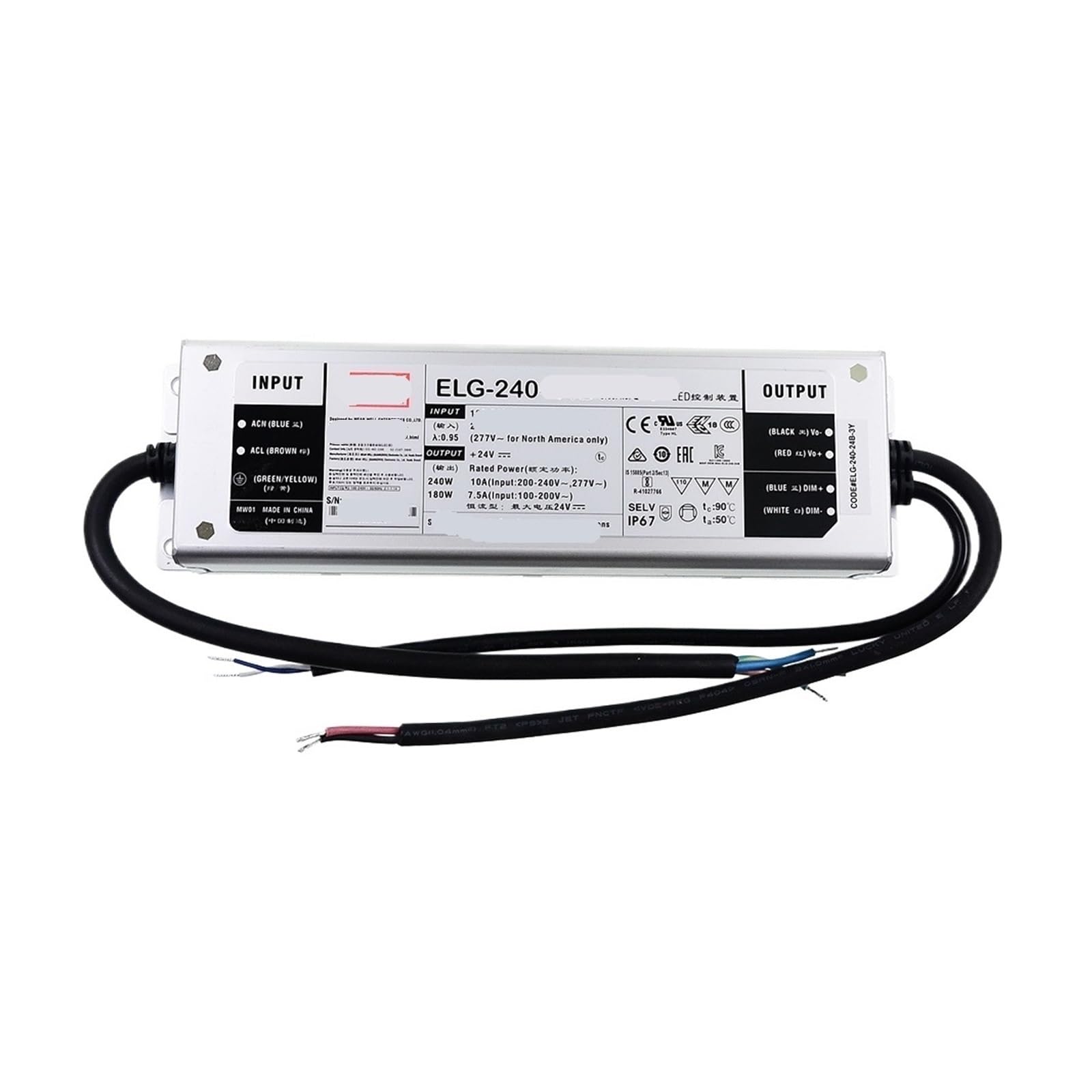 Alimentation à découpage ELG-240 pour l'éclairage de votre terrasse et jardin moderne