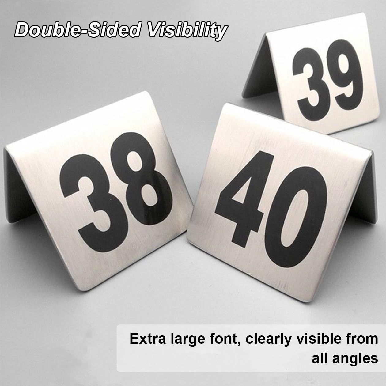 Numeri Da Tavolo In Acciaio Inossidabile In Stile Tenda 1-10/20/30/40/50, Numeri Digitali Da Tavolo Impilabili for Ristoranti, Forniture for Feste Di Compleanno E Matrimonio(1-30)