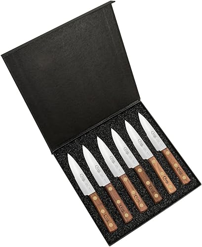 Case xx - Juego de 6 cuchillos de cocina de madera de nogal 11078