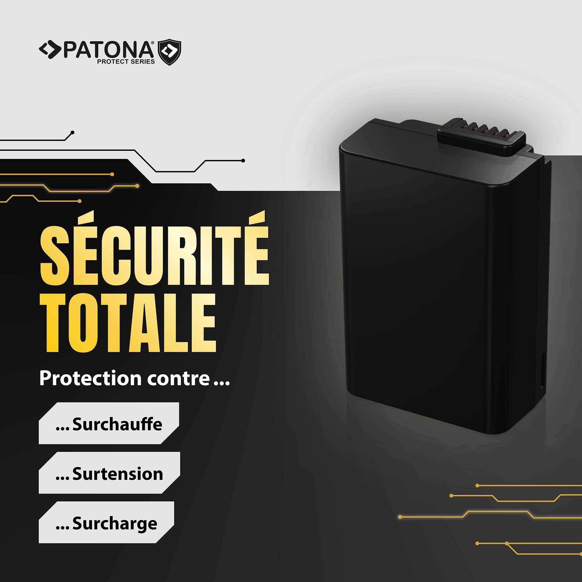 PATONA Protect Batterie pour Nikon EN-EL25 EN-EL25a 1350mAh