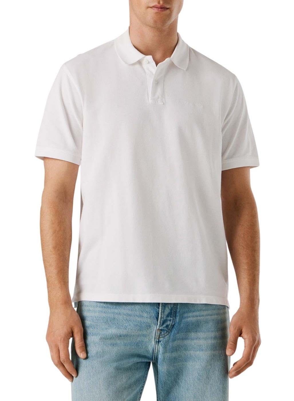 Pepe Jeans Men's White (White) Oscar Polo, M