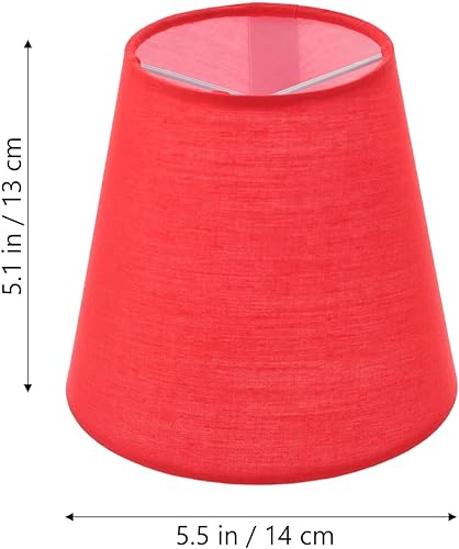 Miniatura 2 de Pantallas de lámpara, pantalla de tela de repuesto con clip, pantalla de luz de pared, cubierta de luz para dormitorio, sala de estar, cocina,