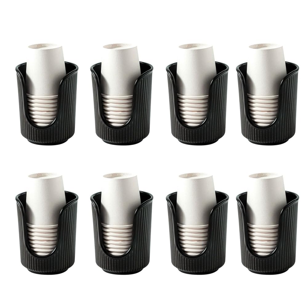 CTRLZS Bathroom Cup Dispenser, Plastic Paper Cup Holder, Disposable Mouthwash Cup Storage Rack, Kitchen and Bathroom