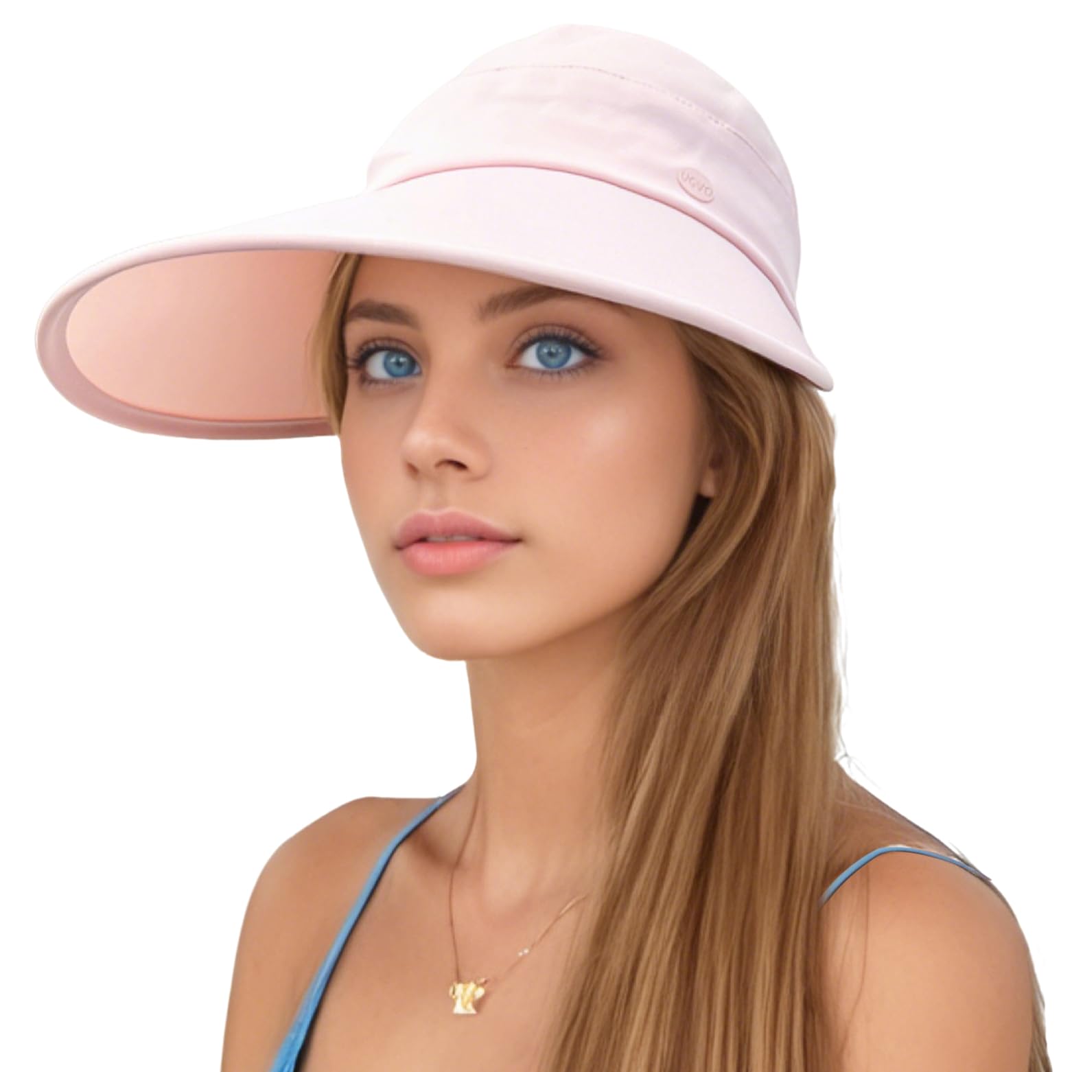 Lanzom Sun Visor Hats for Men Women Lightweight Packable Cooling Stretchy Visor Hat Beach Sun Hat for Running, Tennis, Golf