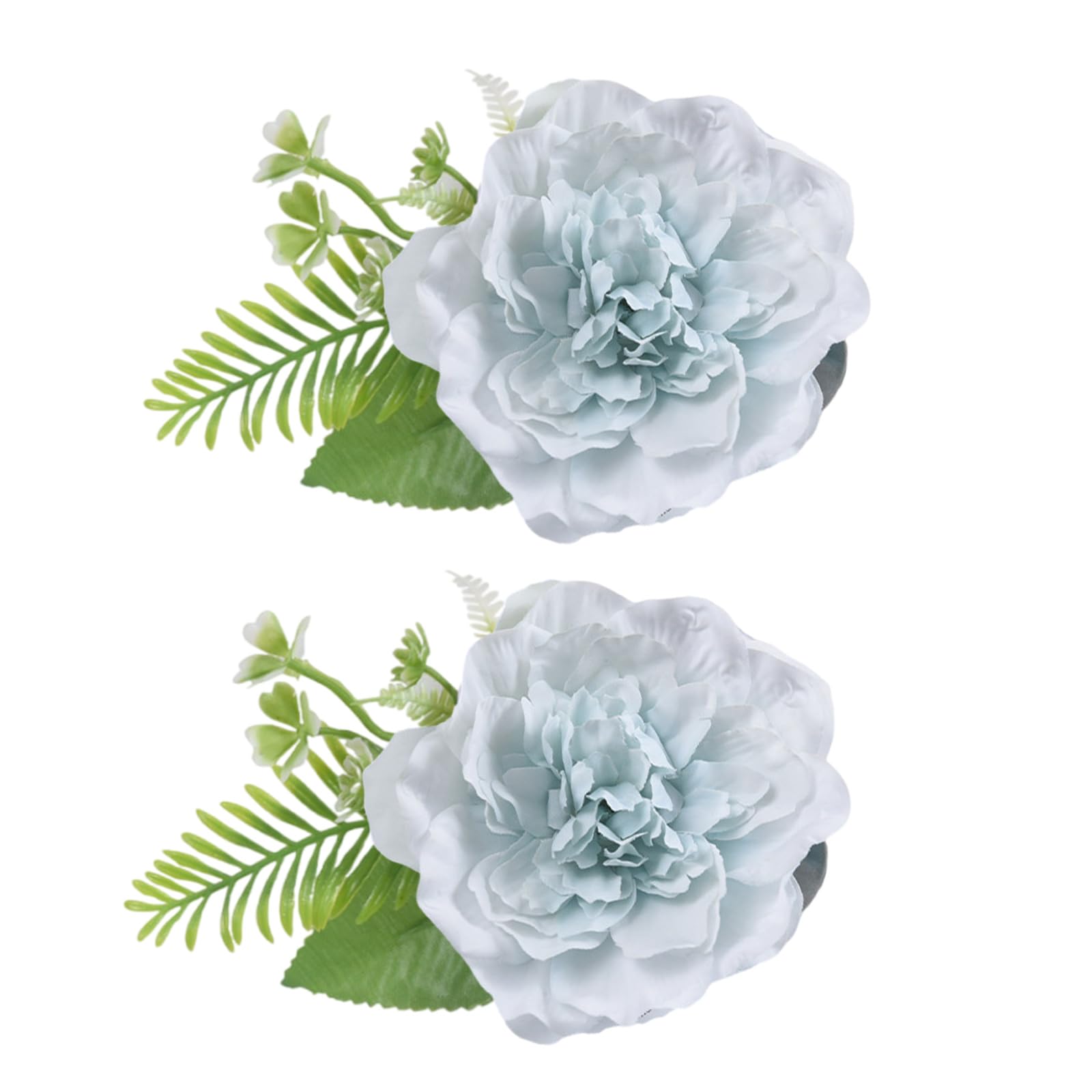 2Pieces Artificial Flower Window Curtain Tiebacks Clips Window Drapery Holders Holdbacks for Weddings Party Decoration Flower Curtain Tiebacks