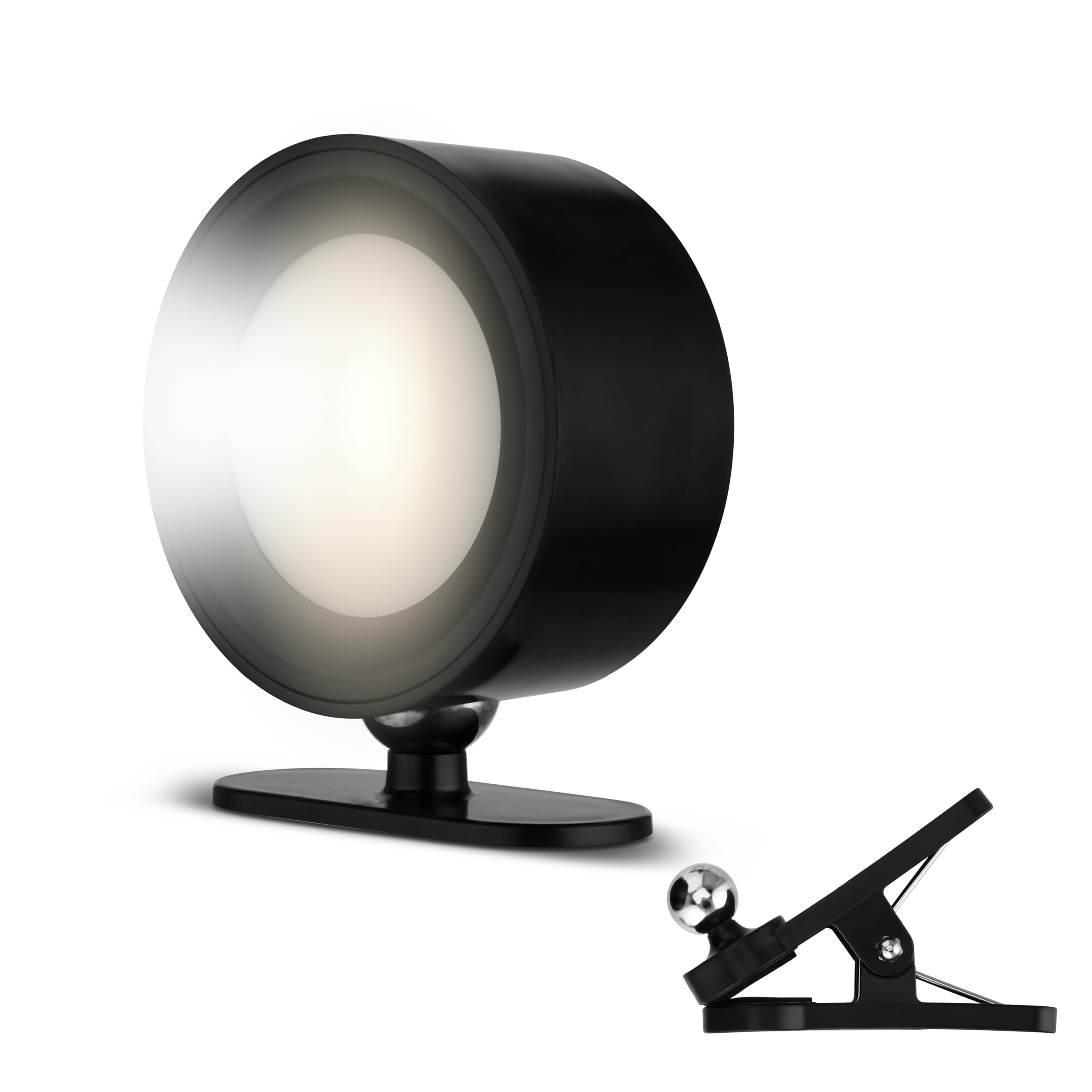 REV LED Indoor Wall Light - Wall Light Without Power Connection 150 lm, Dimmable, 360° Rotatable - Ideal for Hallway, Bedroom and Living Room, Black