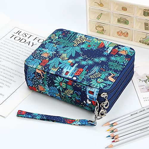 Image of 72 Slots Pencil Case Organizer w /Removal Handle Strap