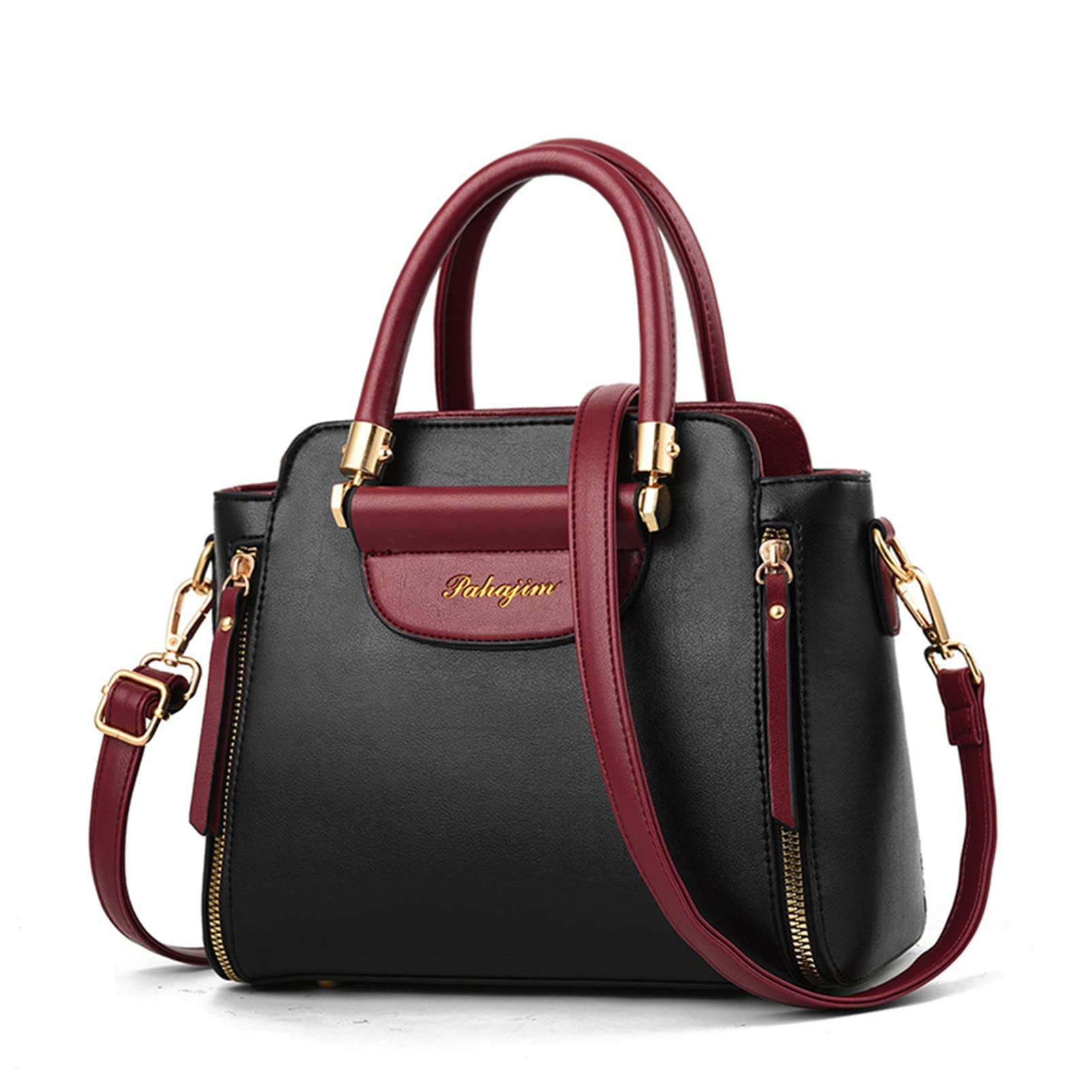 ACICSWomens Handbag Tote Shoulder Purse Leather Purses and Handbags Satchel Tote (B)