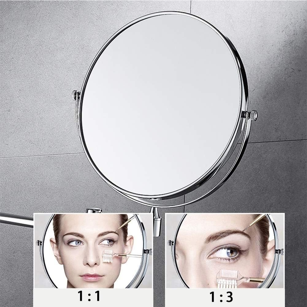 Bellezza Trucco Mirroramplification Ruota Parete Doppio Specchio Bagno Specchio