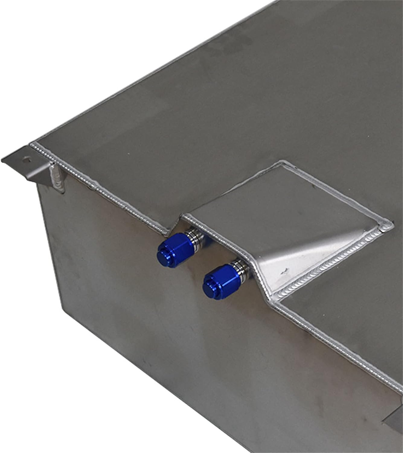 20 Gallon Aluminum Polished Fuel Cell Gas Tank with Level Sender for Race Street Drift Strip Silver