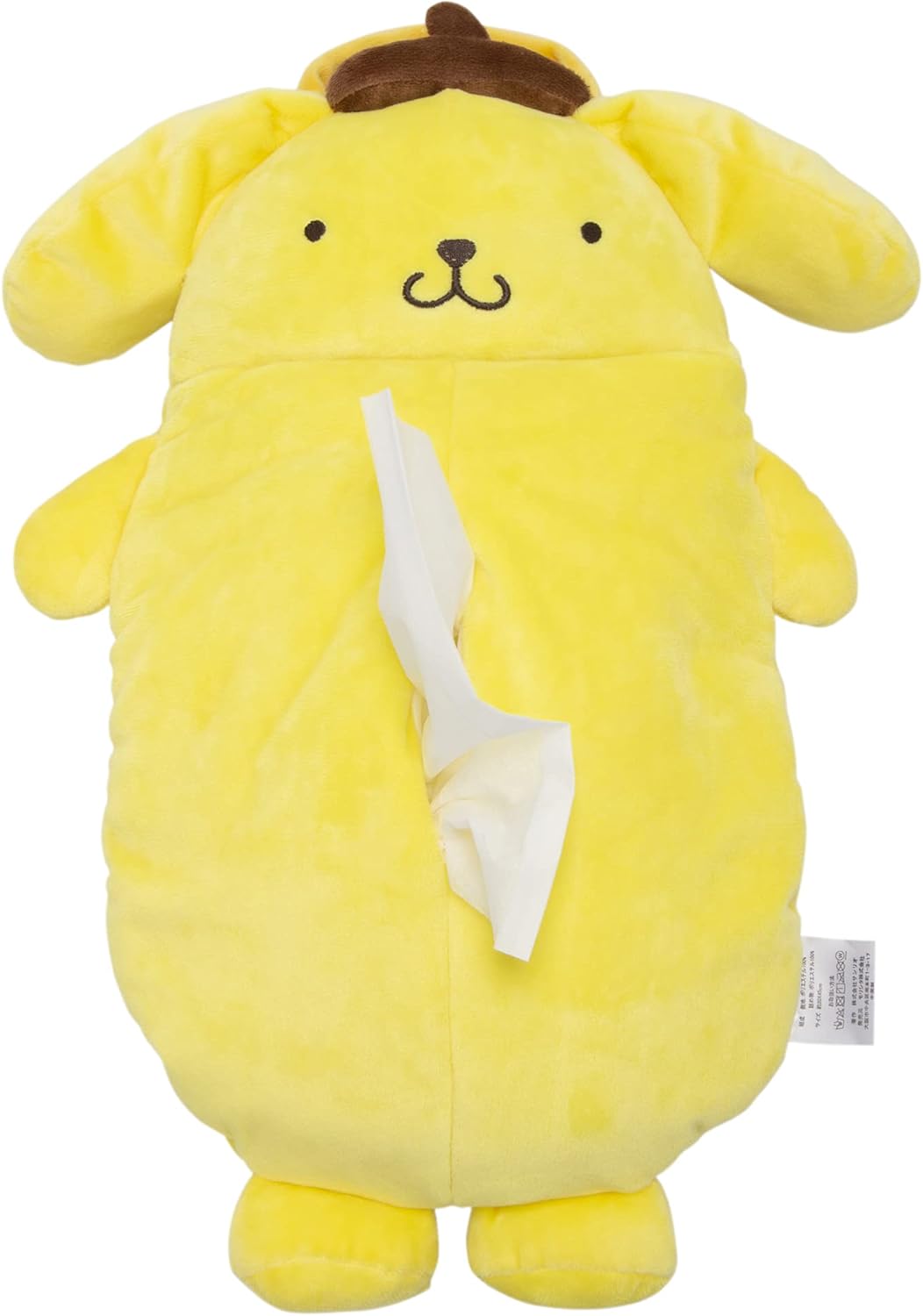 Moripilo 4620420 Tissue Case, Hanging, Wall Hanging, Car Use, Pompompompurin, Yellow, Approx. 17.7 inches (45 cm), Official Character Goods, Fluffy, Plush Cover, Cute