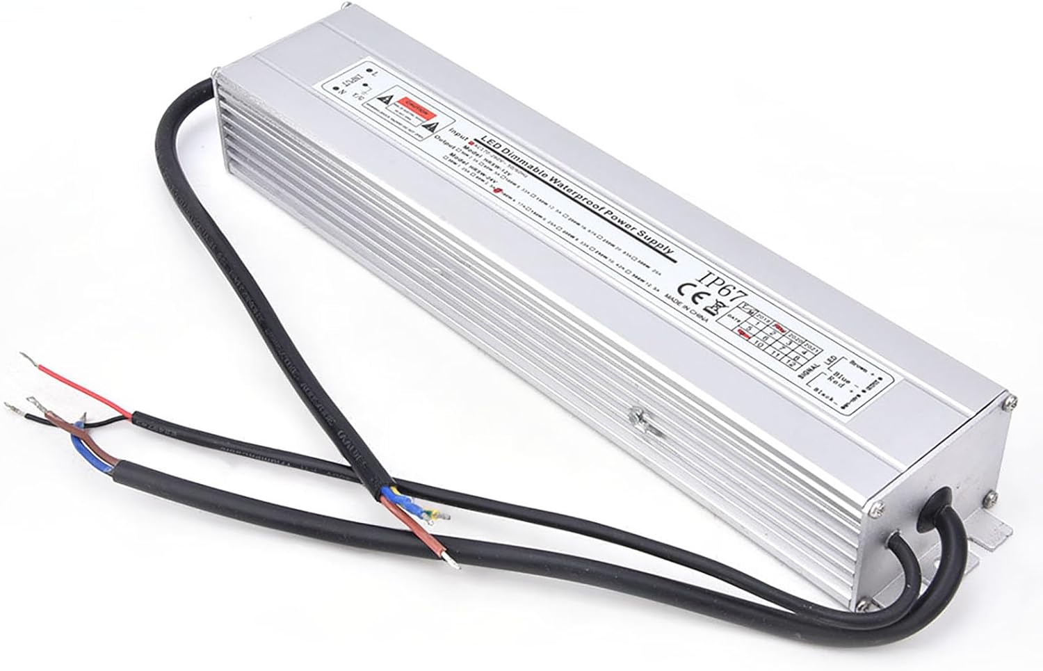 Respicefinem Dimmable Power Supply LED IP67 Input AC220 240V 50 60Hz Output 24V 100W 4.17A for Commercial Office Lighting and Strip Lights