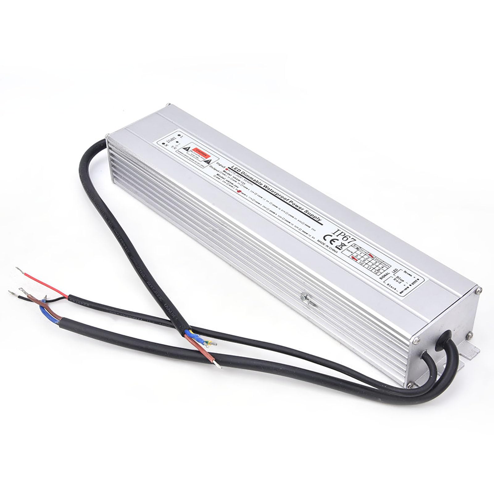 24 V 100W 4.17A Divemble Zasilacza LED, Obudowa ze Stopu Aluminium, Pełny Transformator Miedzi, Wydajny, do światła LED, Oświetlenie Biurowe, ściemnianie 0~10 V, ściemnianie