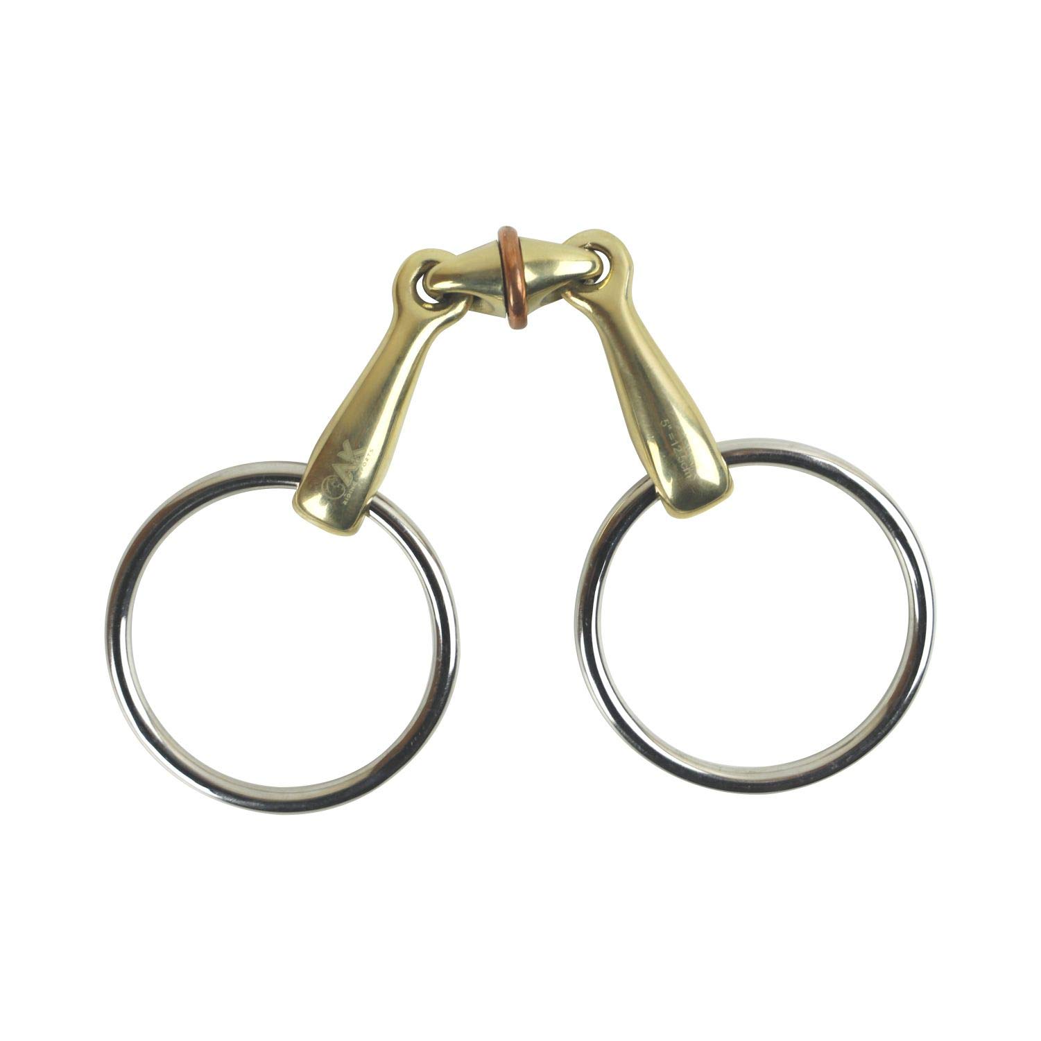 AK AKRS-2625 - Anillo de rombo con eslabón central Cooper Roller en plata de níquel