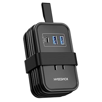 Amazon.co.jp: 延長コード タイプc NVEESHOX 1m 電源タップ usb
