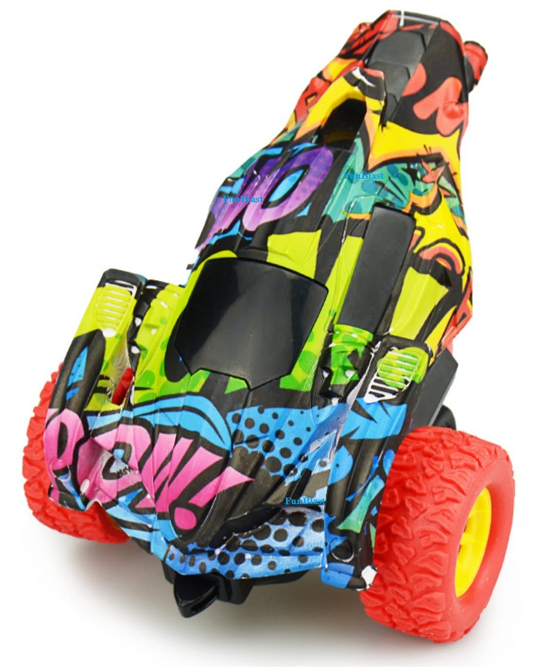 FunBlast Unbreakable Monster Truck Car for Boys, Friction Power Push and Go Crawling Rock Crawler Toy for Kids,Boys - Best Return Gifts -Pack of 1-Random Color