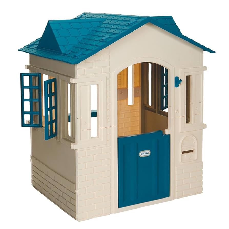 リトルタイクス ケープコテージ プレイハウス ブルー little tikes Amazon.com: Little Tikes Cape Cottage Playhouse - Blue Large