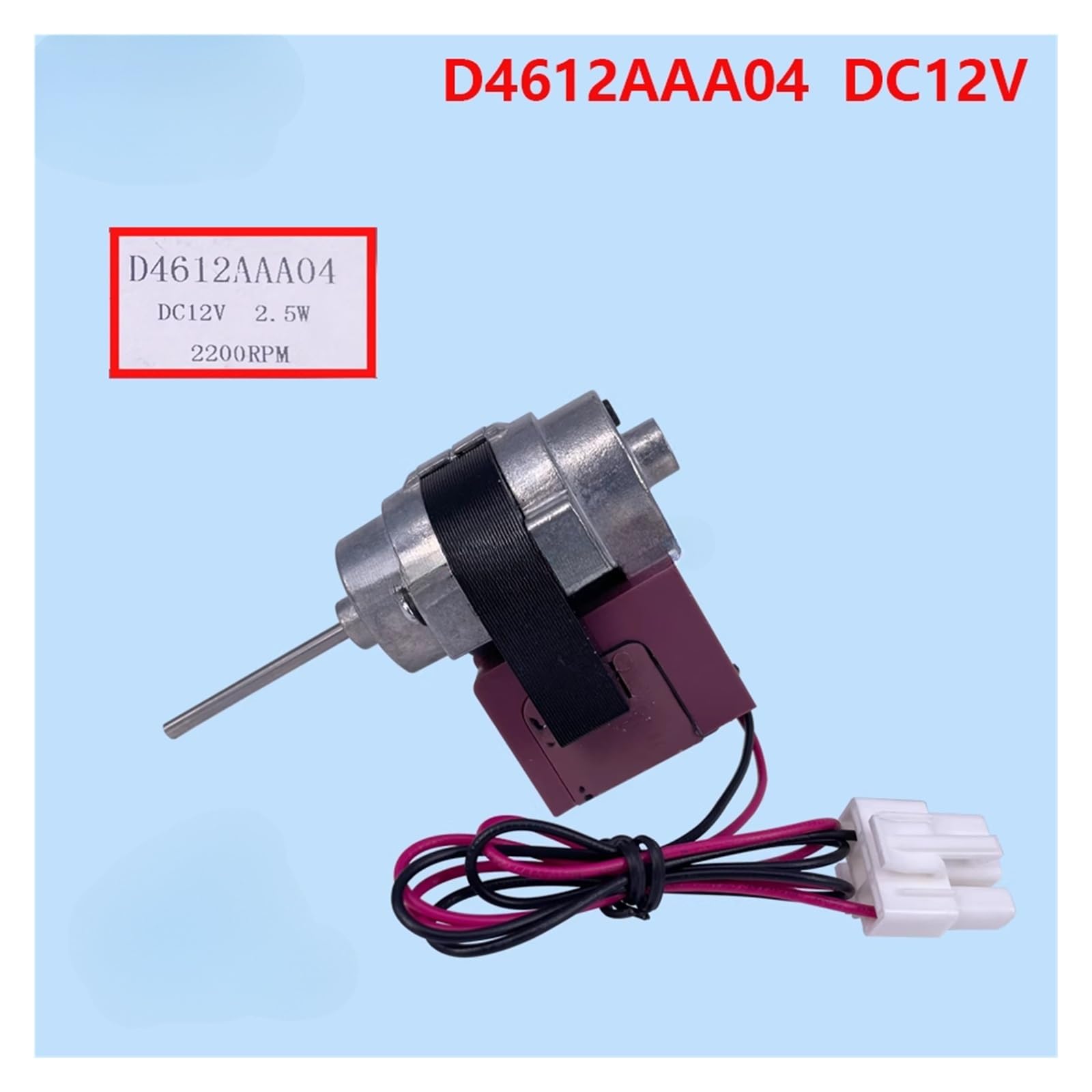 Motor de Ventilador for refrigerador de Dos Puertas, Compatible con Bosch, Daewoo y Siemens D4612AAA04