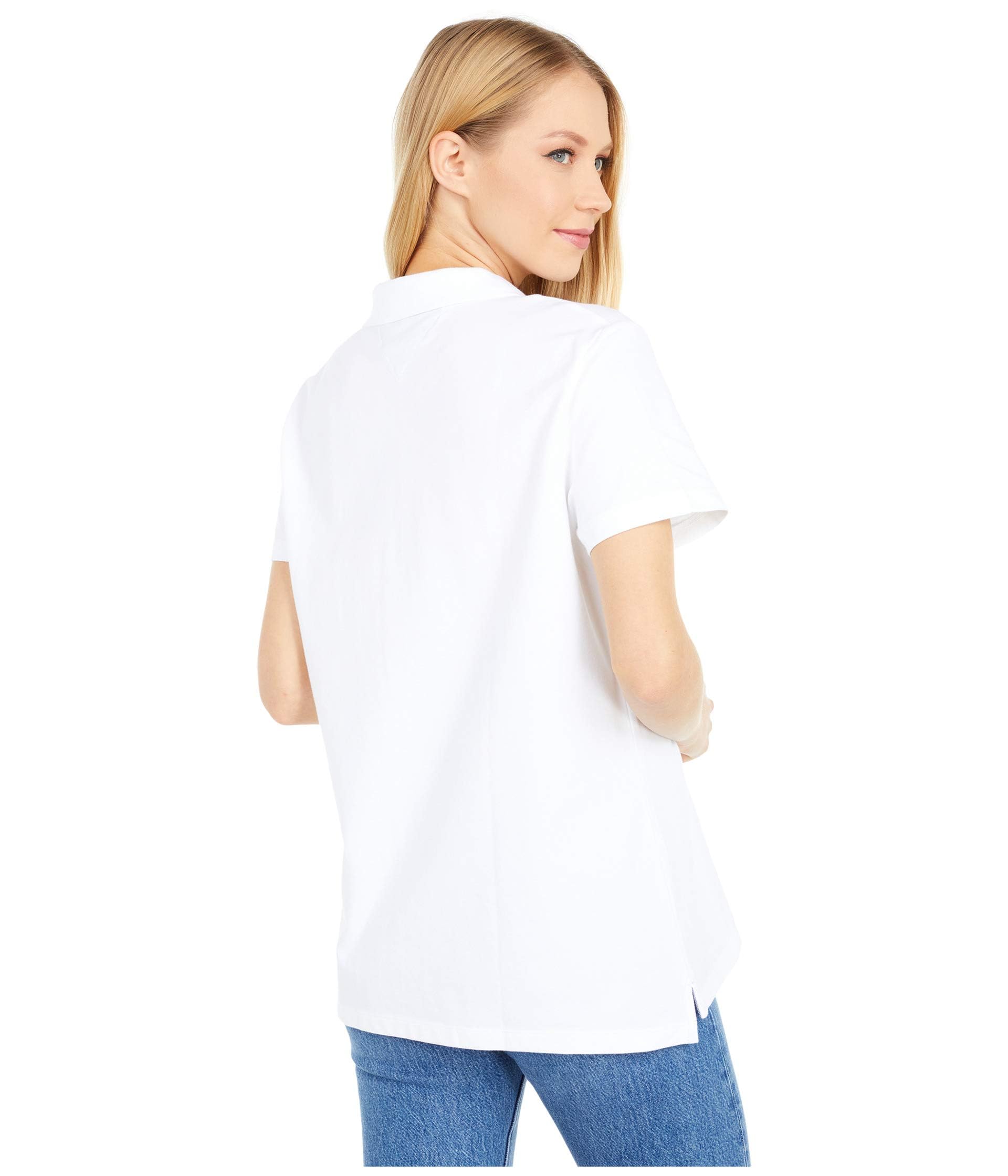 Tommy Hilfiger Polo clásico de manga corta para mujer S/S CORE