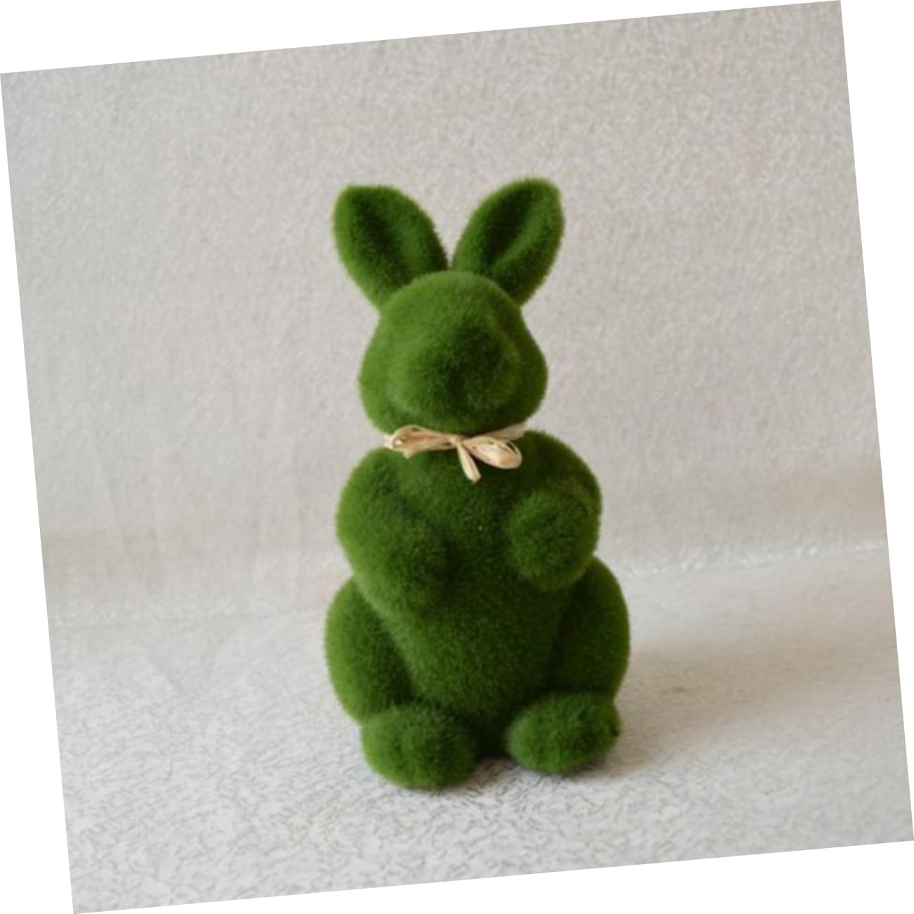 OUNONA 2 Ensembles Lapin De Pâques en Gazon Décoration De Lapin Dessin Animé Mini Lapins Roses Décoration De Jardin De Fées Lapins Artificiels Fournitures De Lapin 8 pièces * 2