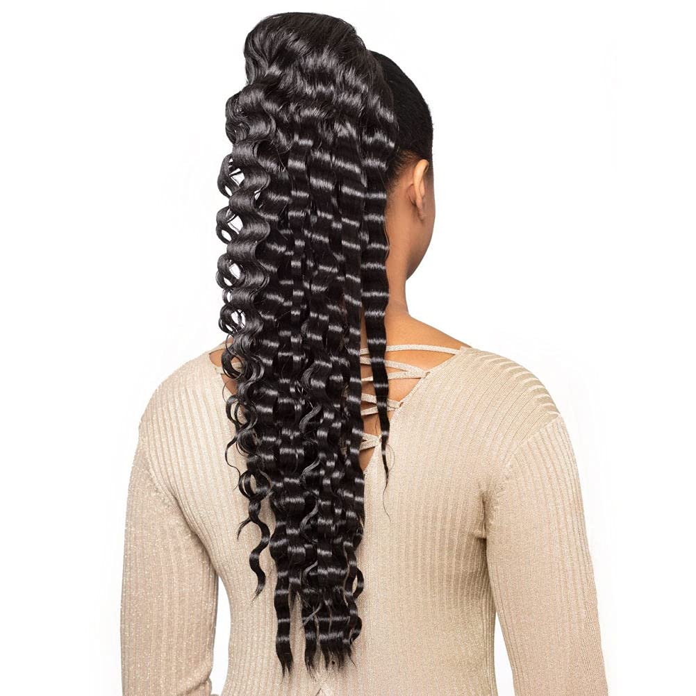Foxy Silver (Easy Wrap Pony 2) - Heat Resistant Fiber Ponytail in 44