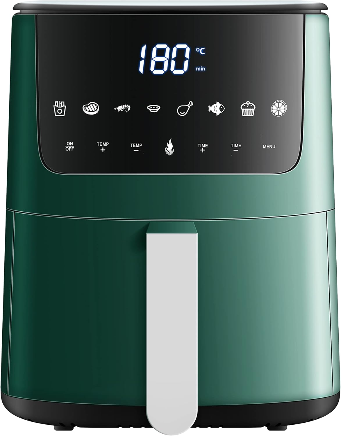 عرض حصري على 1ST Automatic Air Fryer with Overload Protection for Healthy Food Without Oil - 5L Capacity (1350W - 5L - Green) - عروض أمازون السعودية