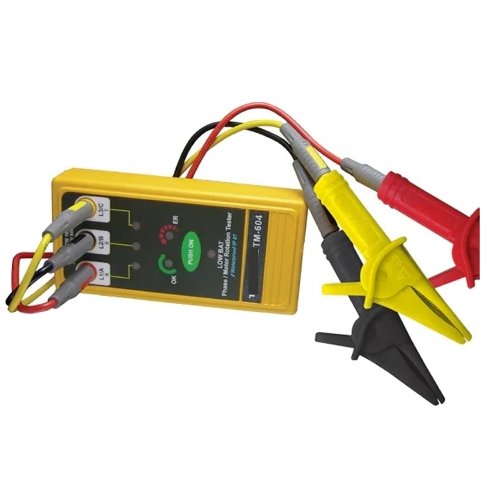 Analizador de Redes Electricas, TM-604 Tester 3 faz/rotacji silnika