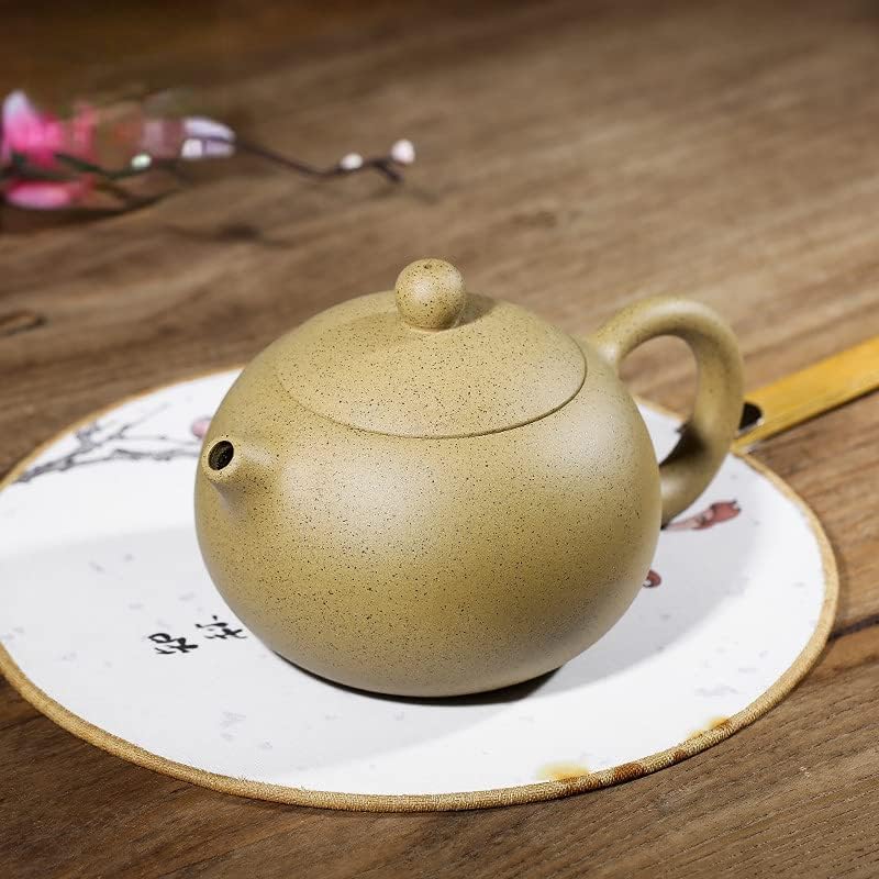 Miniatura 5 de Olla de arcilla china Yixing púrpura, tetera Zisha hecha a mano, juego de té de Kung Fu de cerámica, hervidor de té suelto (11)