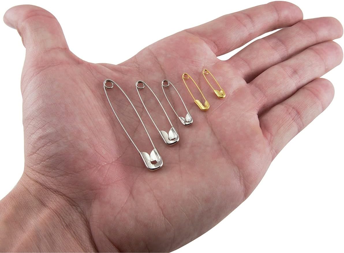 SINGER 00205 Safety Pins Value Pack, Assorted Sizes, 225-Count