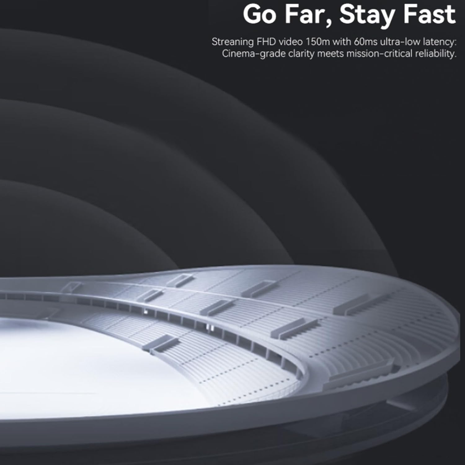 TP Nano Wireless Video Transmitter for Phone and DSLR Camera, HDMI Input, 492 FT Transmission Range, 60ms Latency, Transmitter and Receiver for Live Broadcasting, Filmmaking, Meeting (Purple)