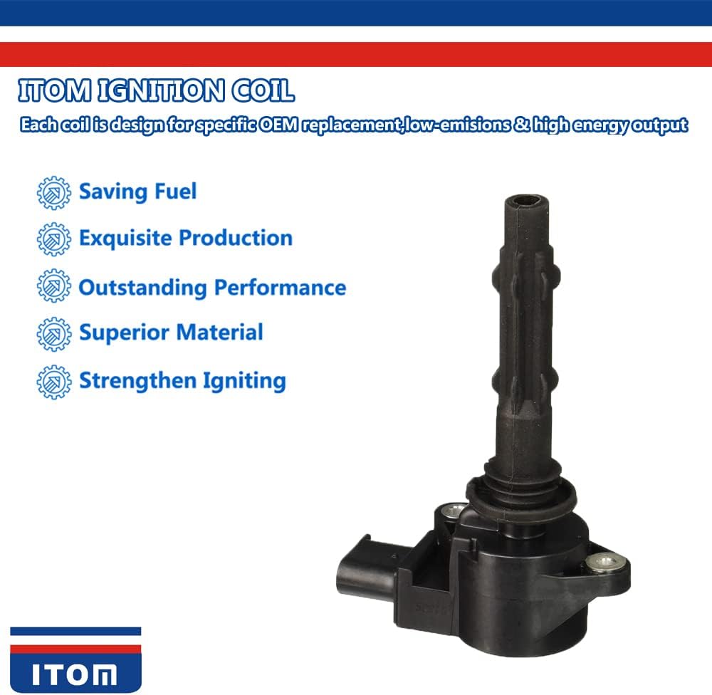 1PC ITOM IGNITION COIL T0158 UDO535 UF535 A0001502780 A2729060060 Compatible with Mercedes-Benz C CL CL E G GL GLK ML R S SL SLK CLASS Dodge Sprinter 2.5 3.0 3.5 4.6 5.5 V6 V8 M272