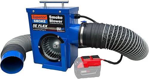 Soplador de humo inalámbrico superior 5E Flex con adaptador de batería de herramienta eléctrica. Localiza fugas y fuentes de gas de alcantarillado