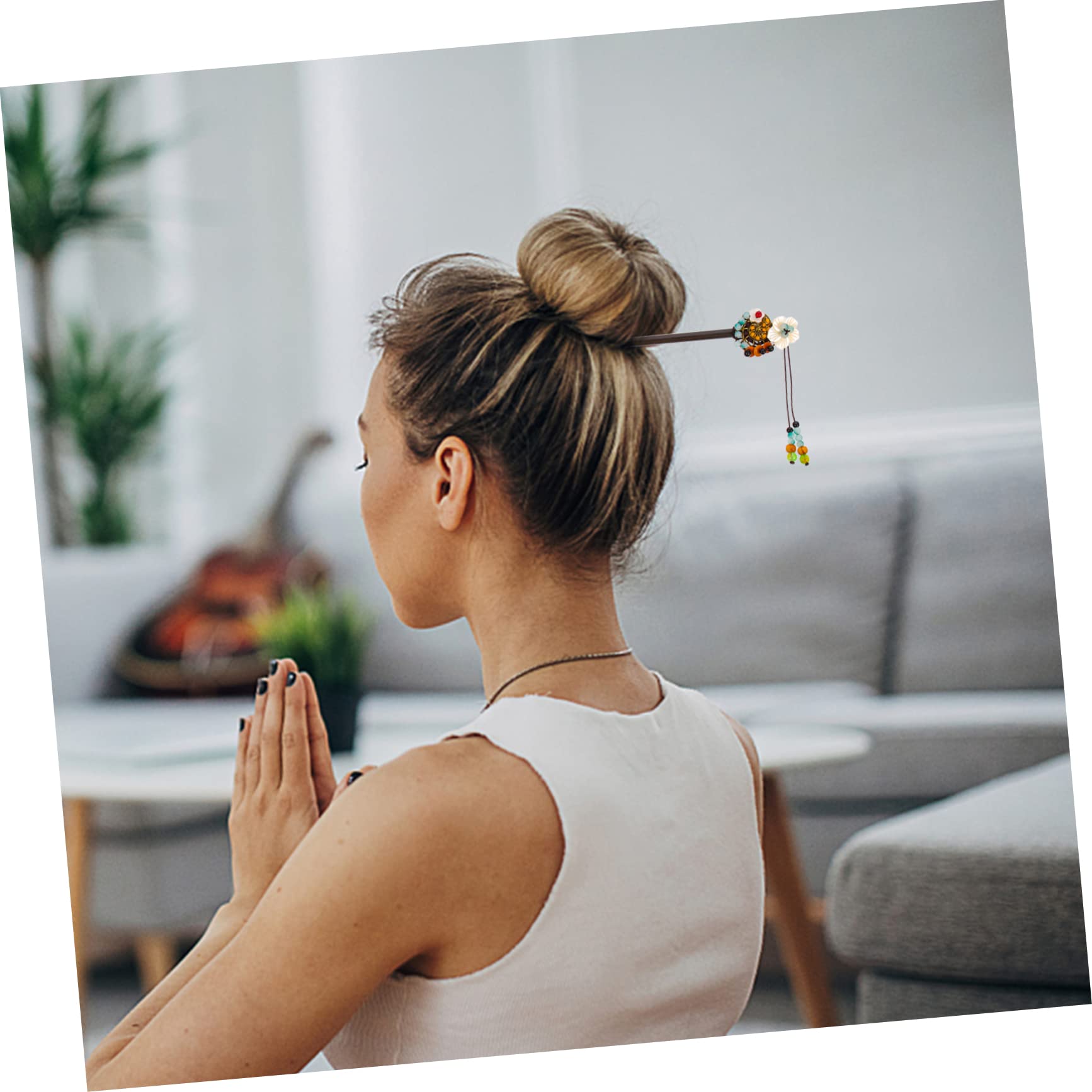16stücke Traditionelle Chinesische Holz Haarnadeln Mit Quaste Und Blüten Für Hochsteckfrisuren Elegante Haarschmuck Für Hochzeiten Partys Und Besondere Anlässe