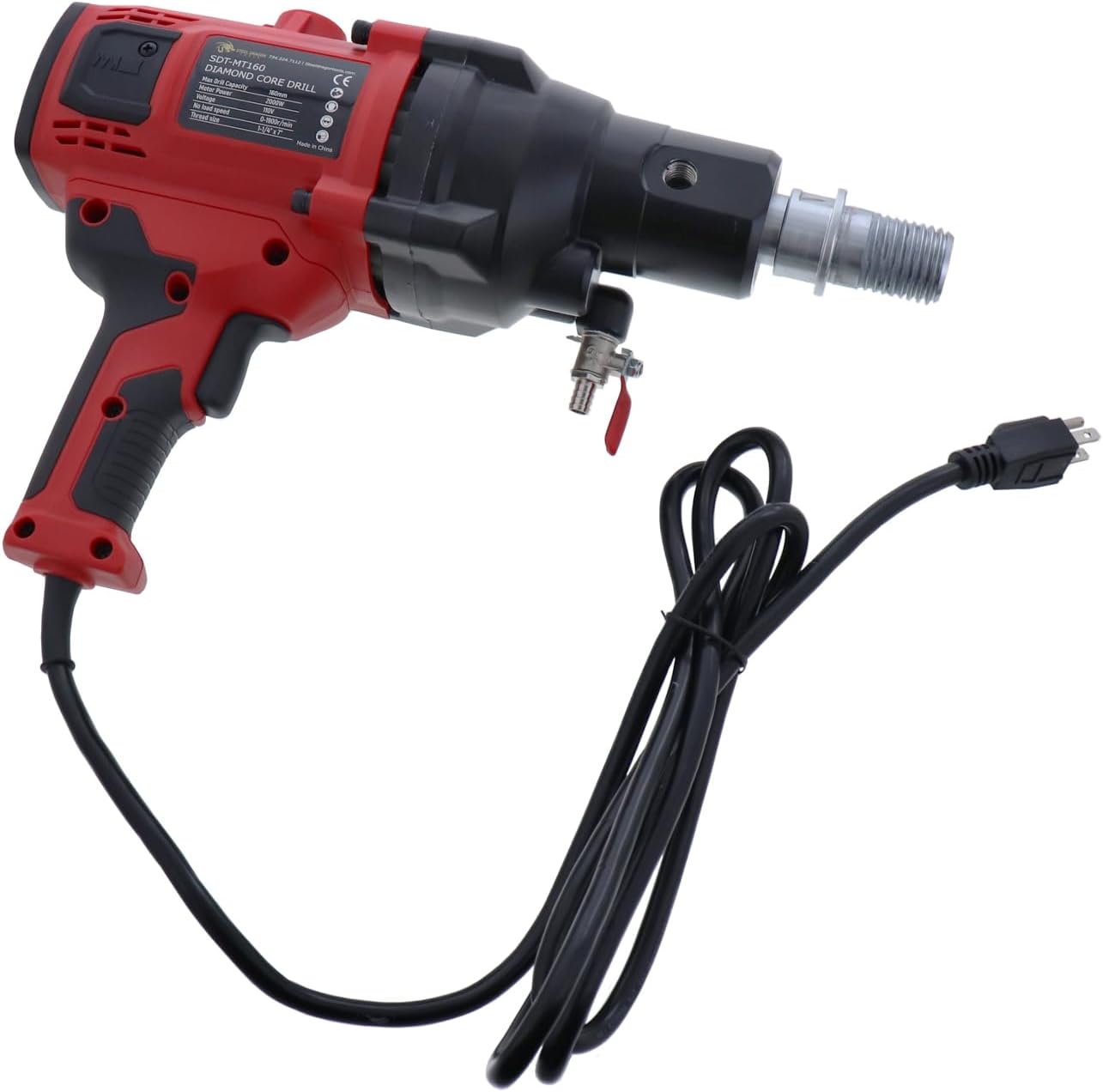 Steel Dragon Tools MT160 Hand Held Diamond Core Drill Rig for Wet Drilling