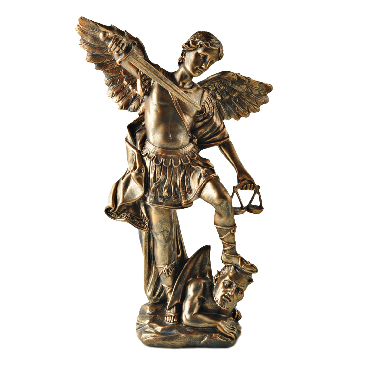Amazon.co.jp: PlentifulHome 高さ11.6インチ 大天使聖ミカエル像 - 大