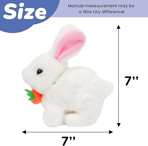 Miniatura 109 de Hopearl - Juguete electrónico interactivo de peluche, mascota con sonidos y movimientos, regalo jirafa animada que camina y mueve la cola